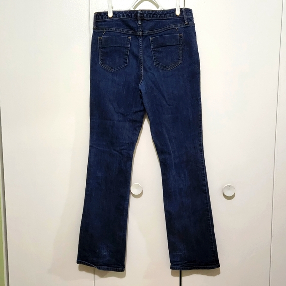Mossimo Curvy Bootcut denim jeans. Dark blue. Size 8 regular. - Picture 4 of 10
